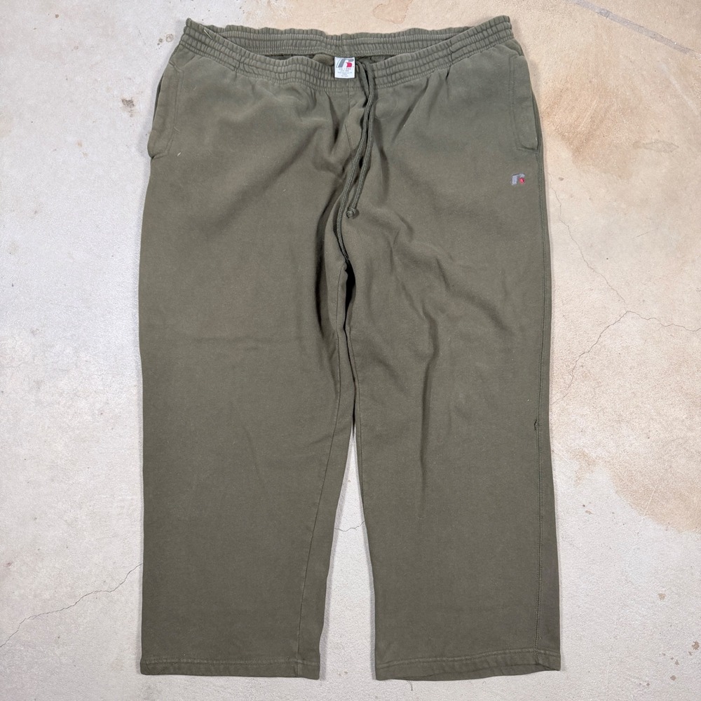 Russell‎ Athletic Mens Sweatpants Joggers Lounge Pants Khaki Green Size 2XL